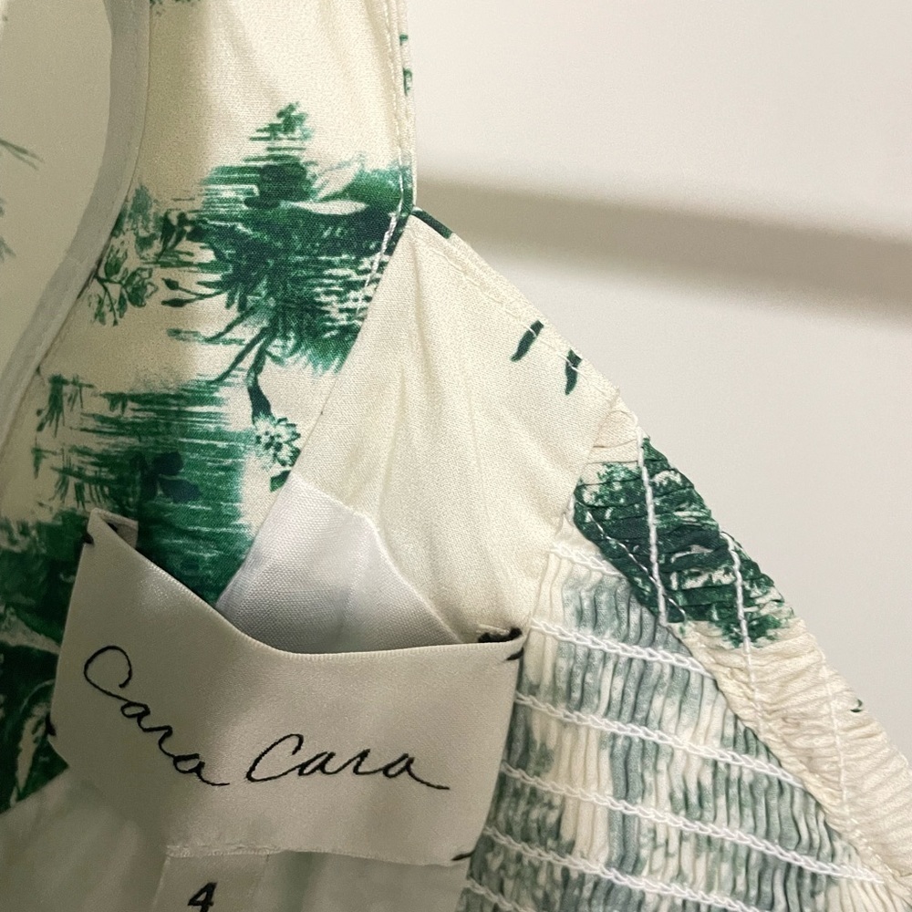 Cara Cara Blue Hill Dress forest toile NWOT - Picture 4 of 5